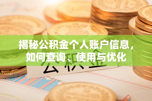 西充揭秘公积金个人账户信息，如何查询、使用与优化