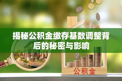 西充揭秘公积金缴存基数调整背后的秘密与影响