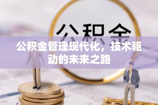 西充公积金管理现代化，技术驱动的未来之路